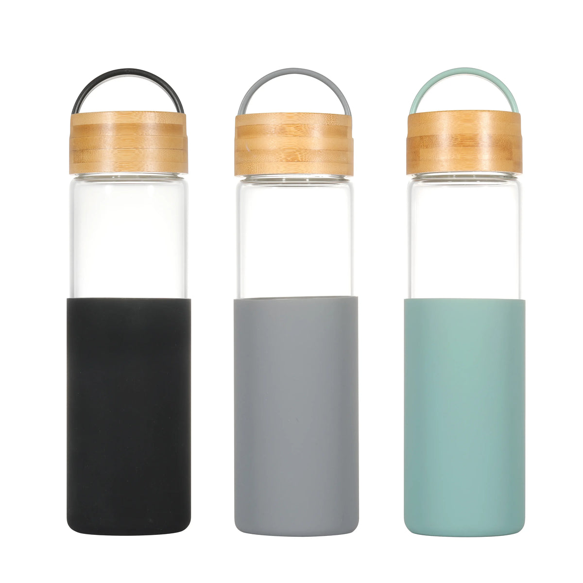 Bouteille en Verre 650ml Couvercle Bambou — Presse MBP™